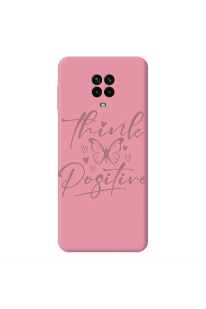 Other Xiaomi Redmi Note 9 Pro Think Positive Pink Colored Silicone TPU Θήκη
