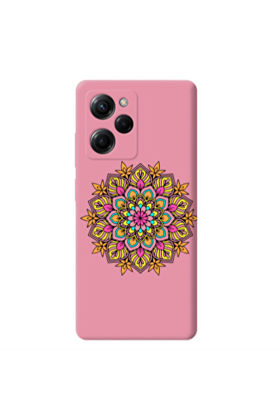 Other Xiaomi Poco X5 Pro Mandala D6 Pink Colored Silicone TPU Θήκη