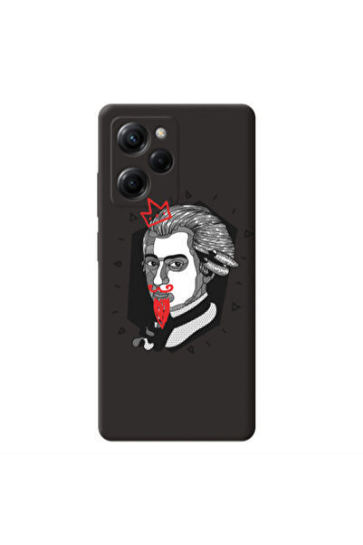 Other Xiaomi Poco X5 Pro Bearded Black Colored Silicone TPU Θήκη