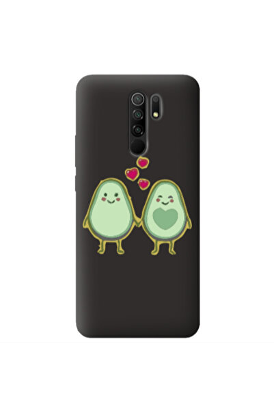 Other Xiaomi Redmi 9 Avocados Black Colored Silicone TPU Θήκη