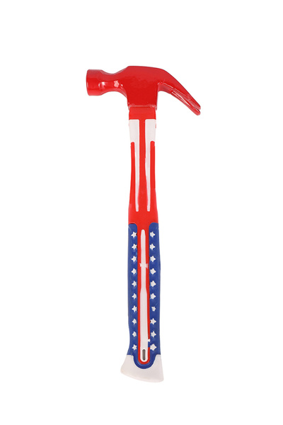 Lawazim 250g American Flag Claw Hammer with Fiberglass Handle for Nail Drivin...