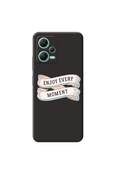Other Xiaomi Redmi Note 12 Pro 5G Enjoy Every Moment 2 Black Colored Silicone...