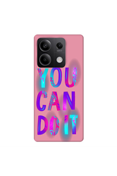 Other Xiaomi Redmi Note 13 5G You Can Doit Pink Colored Silicone TPU Θήκη