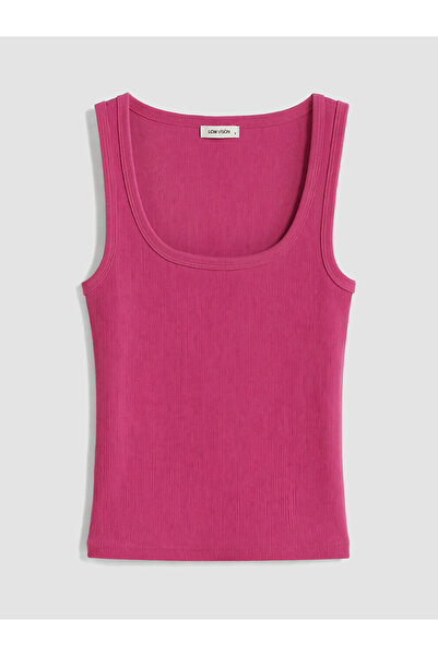 LC Waikiki Lcw Vision Fuchsia Square Neck Women's Tank Top