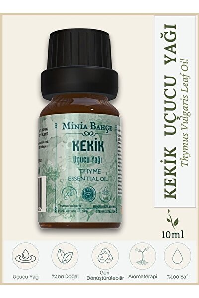 minia bahçe Thyme Essential Oil, 100% Natural and Pure, 10ml