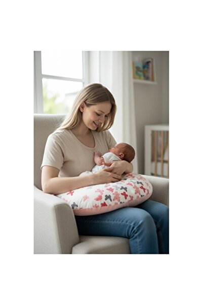 Empressco Comfortable Gray Powder Nursing Pillow, Comfortable and Stylish Design