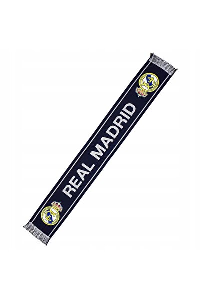 Real Madrid Fular Tricotat 46TH, 100% acrilic, 140x20 cm, produs oficial.