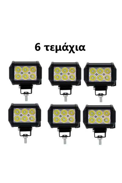 OEM LED Super Cube Aδιάβροχος Προβολέας με 6 Optonic LED Κατευθυντικός 1500LM...