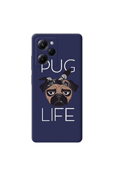 Other Xiaomi Poco X5 Pro Pug Life Dark blue Colored Silicone TPU Θήκη