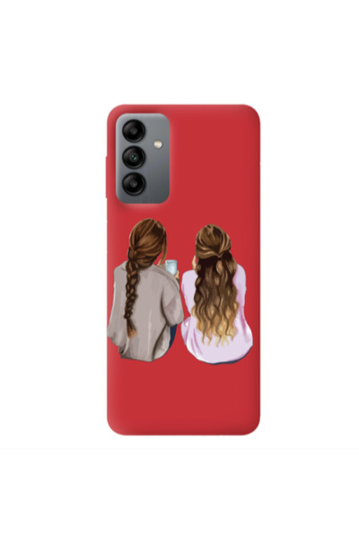 Other Samsung A04S Friends Red Colored Silicone TPU Θήκη