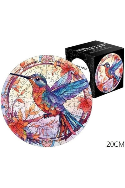 OEM Puzzle rotund Merkpol Koliber vitraj, puzzle circular, multicolor, 168 pi...