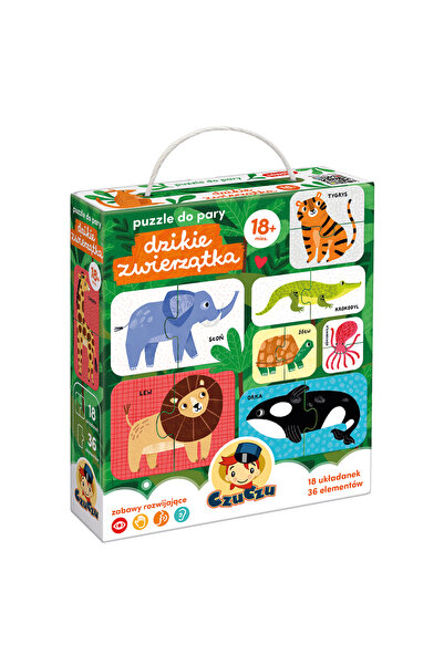 OEM Puzzle copii, CzuCzu, Lemn, 36 piese, Multicolor