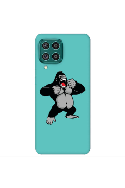 Other Samsung A22 4G Angry Gorilla2 Turquoise Colored Silicone TPU Θήκη