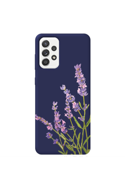 Other Samsung A52 Flowers 8 Dark blue Colored Silicone TPU Θήκη
