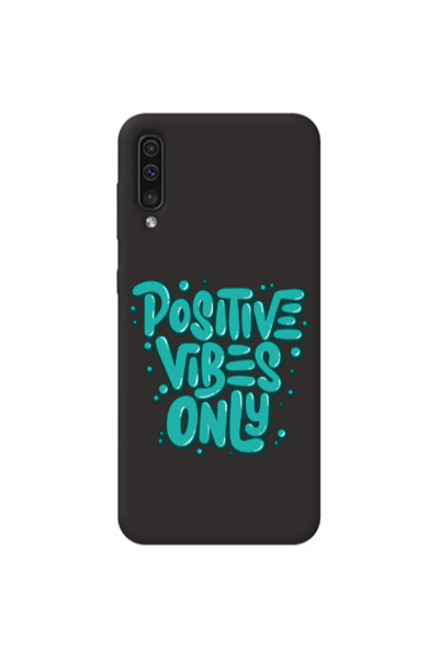 Other Samsung A70 Positive Vibes Only Black Colored Silicone TPU Θήκη