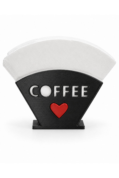 Mira's Coffee 100 adet no 4 Kahve Filtre Kağıdı ve Kağıt Filtre Tutucu (Kalp ...