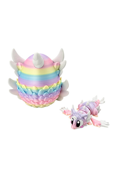 Eva Prints Set Mini Celestial Dragon Unicorn, figurina articulata printata 3D