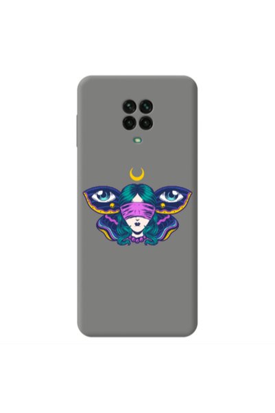 Other Xiaomi Redmi Note 9 Pro Eye in my ear Grey Colored Silicone TPU Θήκη
