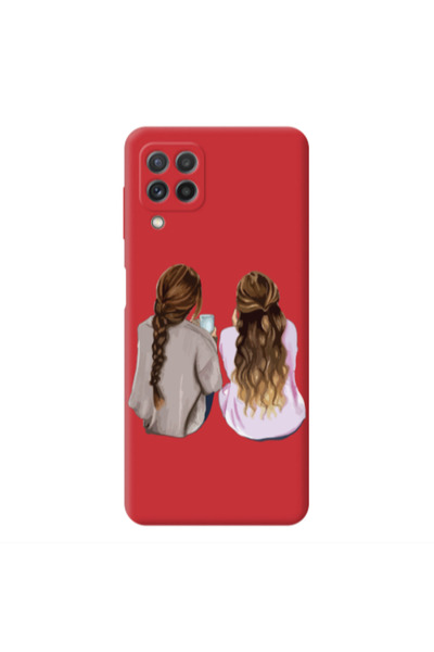Other Samsung A22 4G Friends Red Colored Silicone TPU Θήκη