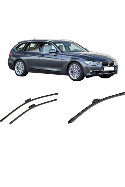 Bosch Set of 3 wipers for BMW 3 Series Touring (F31) from 2012-2019, for wind...