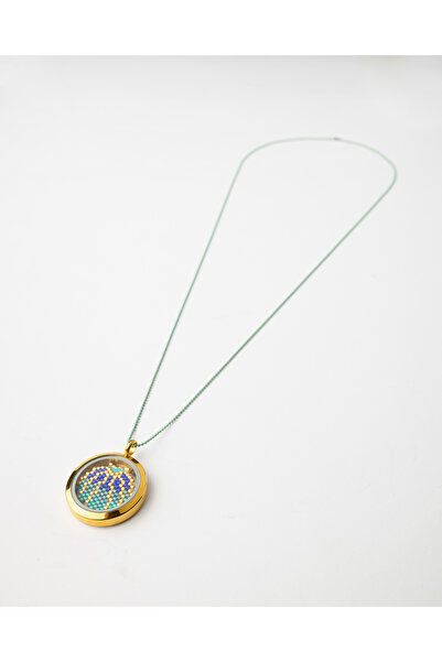 THE GEM STORIES JEWELRY Αιωνιάτικο Μενταγιόν Μνήμης 30MM με Αλυσίδα και Στοιχείο