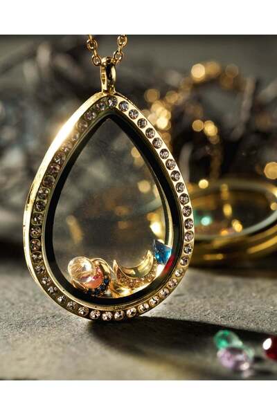 THE GEM STORIES JEWELRY Αιωνιάζουσα Καρτούνια Μνήμης – Επιχρυσωμένο 24 καρατί...