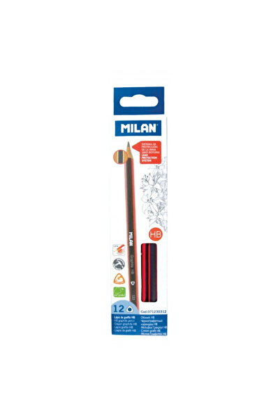 Milan Set Creioane Grafit HB (12 bucăți)