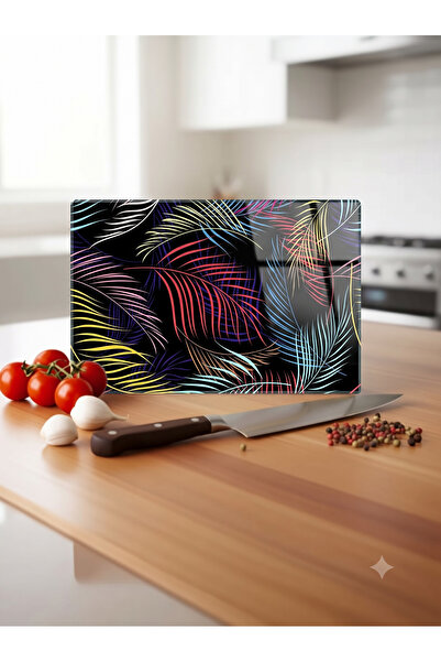 wudie Kitchen Countertop Protector and Decorative Heat-Resistant Tempered Gla...