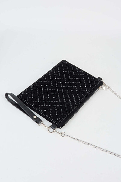 Vivaq Γυναικεία καπιτονέ τσάντα χειρός και clutch με λουράκι αστραγάλου και λ...