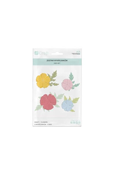 OEM Matriță pentru scrapbooking flori și frunze 5 bucăți Dalprint dpCraft