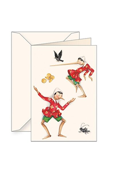 OEM Figurina Tassotti Pinokio multicolor 13x20cm set cu plic B6