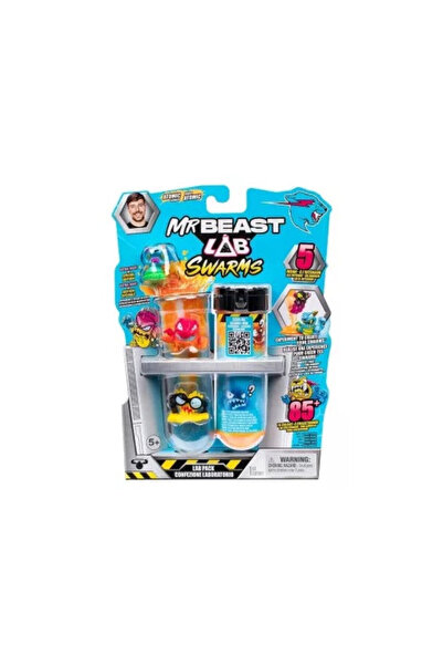 OEM Figurine Mr Beast Lab, set 5 piese, 3 vizibile, 2 surpriza, multicolor