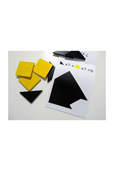OEM Puzzle Geometric Buu - Triunghiuri și Pătrate pentru Copii 3+