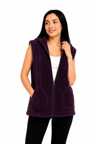 Sweet's Collection Vest Welsoft Plush Hooded