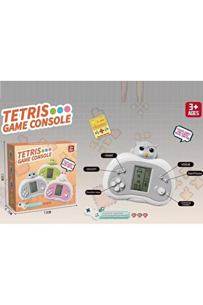 OEM Consola Tetris pentru copii cu bufnita Merkpol, joc retro portabil 3+