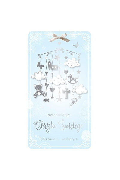 OEM Felicitare pentru Botez albastru Passion Moments PM 079