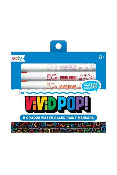 Ooly Carioci cu vopsea Vivid Pop! - set de 8, clasic -