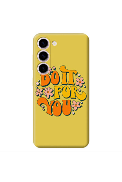 Other Samsung S23 Plus Do it For You Yellow Colored Silicone TPU Θήκη