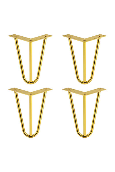 Ratemo Mobilya Ratemo Gold Firkete Mobilya Ayağı 15 cm - 3 Kollu Koltuk, Kane...