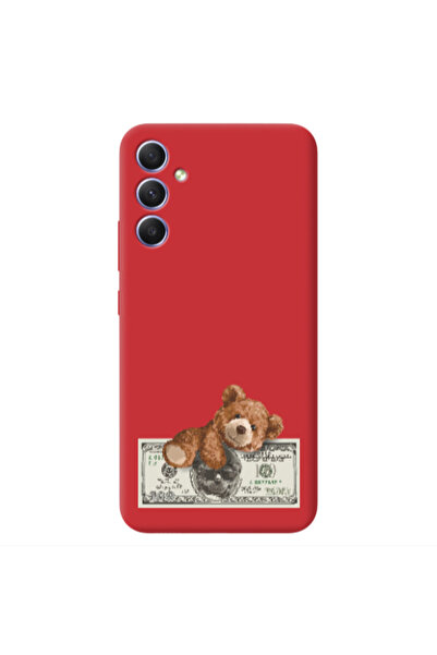 Other Samsung A15 5G Money Style Red Colored Silicone TPU Θήκη