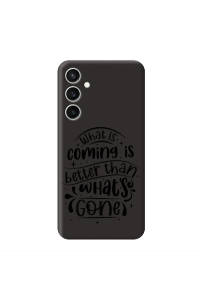 Other Samsung S24 Plus What is coming Black Colored Silicone TPU Θήκη