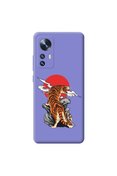 Other Xiaomi Mi 12 Angry Gorilla Purple Colored Silicone TPU Θήκη