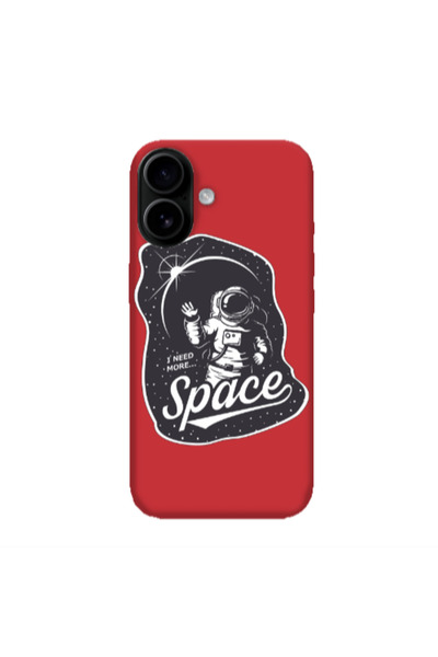 Other Apple Iphone 16 plus I need more spacee Red Colored Silicone TPU Θήκη