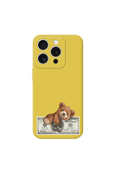 Other Apple Iphone 16 Pro Max Money Style Yellow Colored Silicone TPU Θήκη