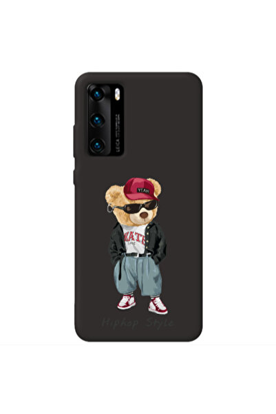 Other Huawei P40 Hip hop style Black Colored Silicone TPU Θήκη