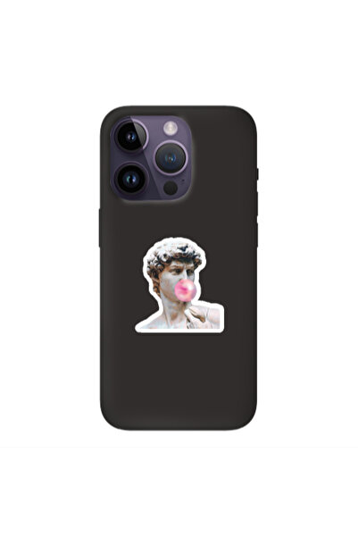 Other Apple iPhone 14 Pro Bubble Black Colored Silicone TPU Θήκη