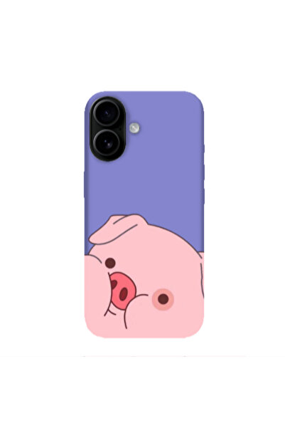 Other Apple Iphone 16 plus Piggy 2 Purple Colored Silicone TPU Θήκη
