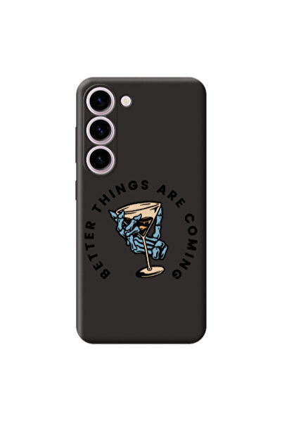 Other Samsung S23 Plus Better Things Are Coming Black Colored Silicone TPU Θήκη