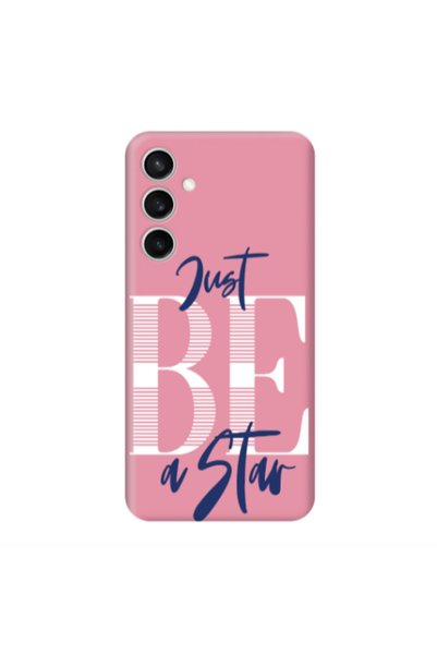 Other Samsung S24 FE Just Be a Star Pink Colored Silicone TPU Θήκη