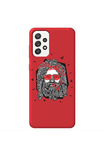 Other Samsung A52 Cool glasses Red Colored Silicone TPU Θήκη